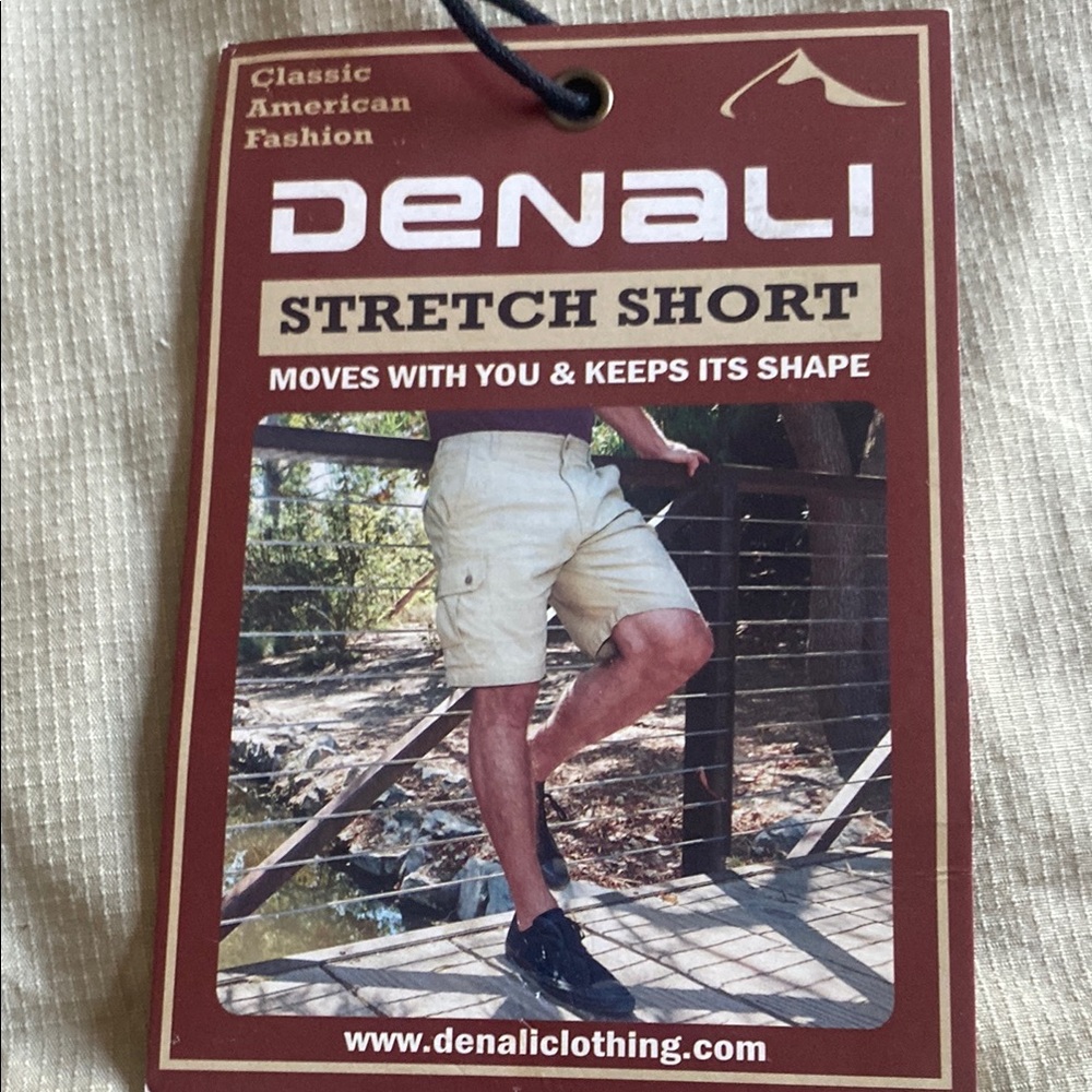 Cream Stretch Cargo Shorts